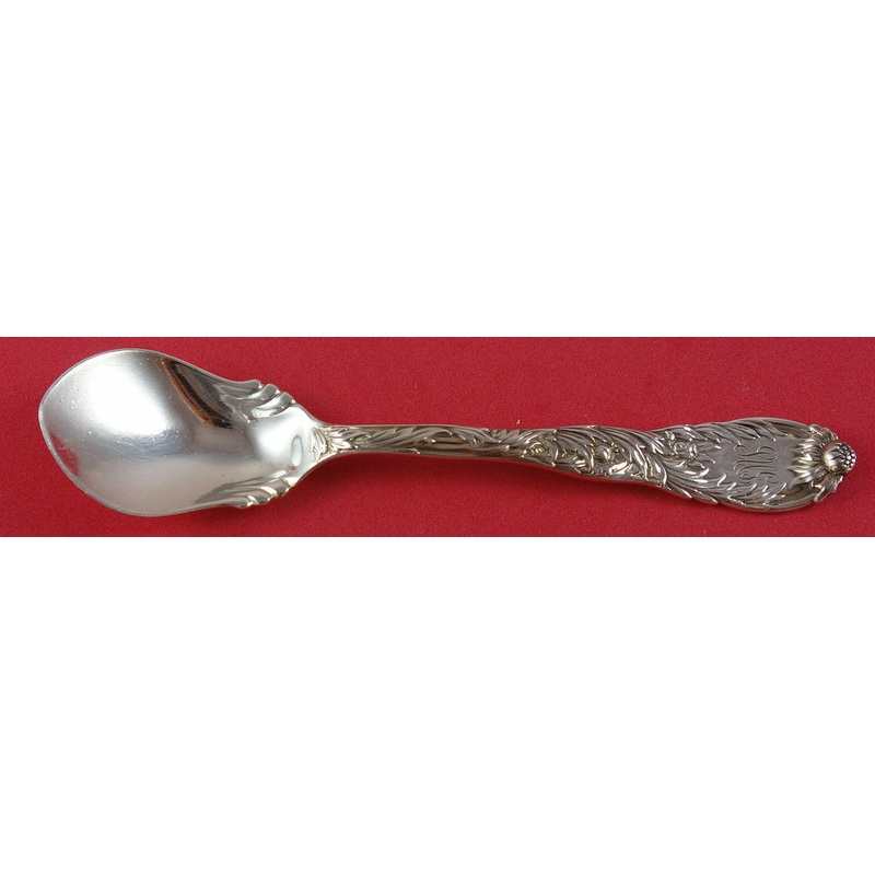 Chrysanthemum By Tiffany and Co. Sterling Ice Cream Spoon Ruffled Shoulders