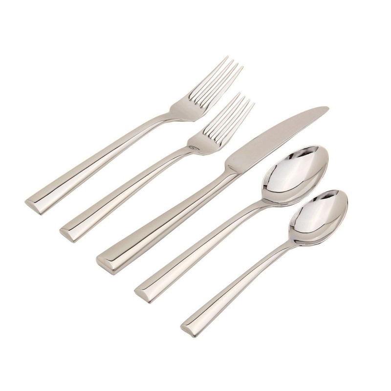 Continental by Lenox Stainless Steel Flatware Set Service for 12 New 60 pieces