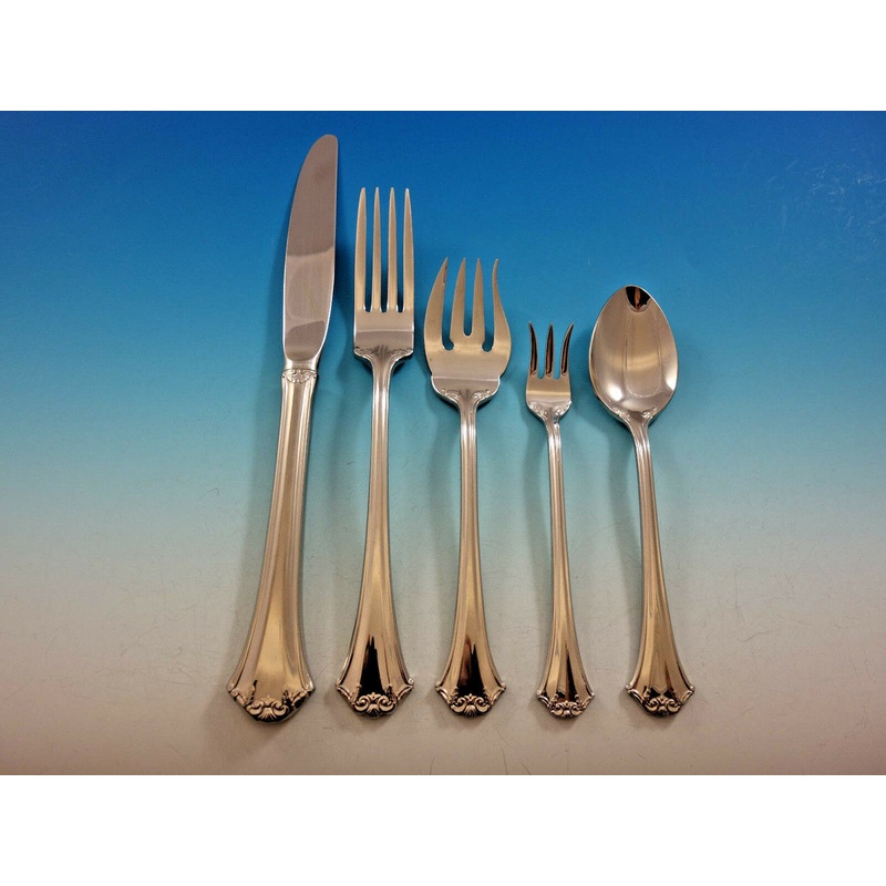 Country French by R&B Stainless Steel Flatware Set for 12 Service 66 Pieces