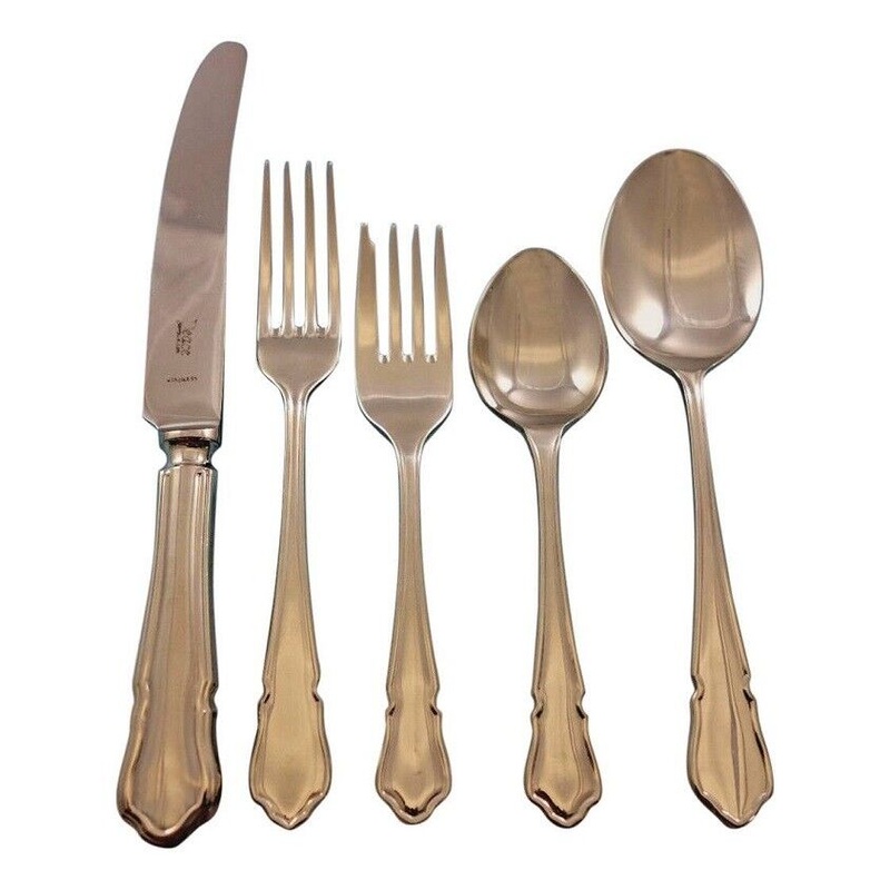DuBarry by Samuel Peace Sheffield Stainless Steel Flatware Set Service 42 pieces