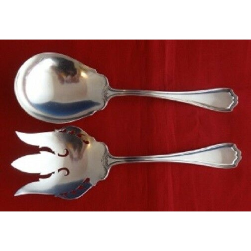 Hepplewhite By Reed and Barton Sterling Salad Serving Set All Sterling 2-Piece