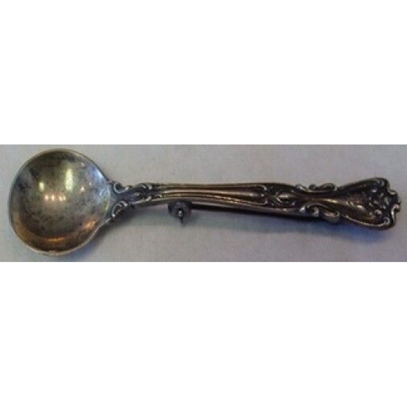 Lady Windsor aka Victoria New by Wallace Sterling Salt Spoon Pin 2 3/8"