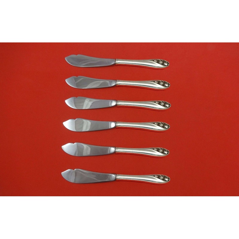 Lily of the Valley by Gorham Sterling Trout Knife Set 6pc. HHWS  Custom 7 1/2"
