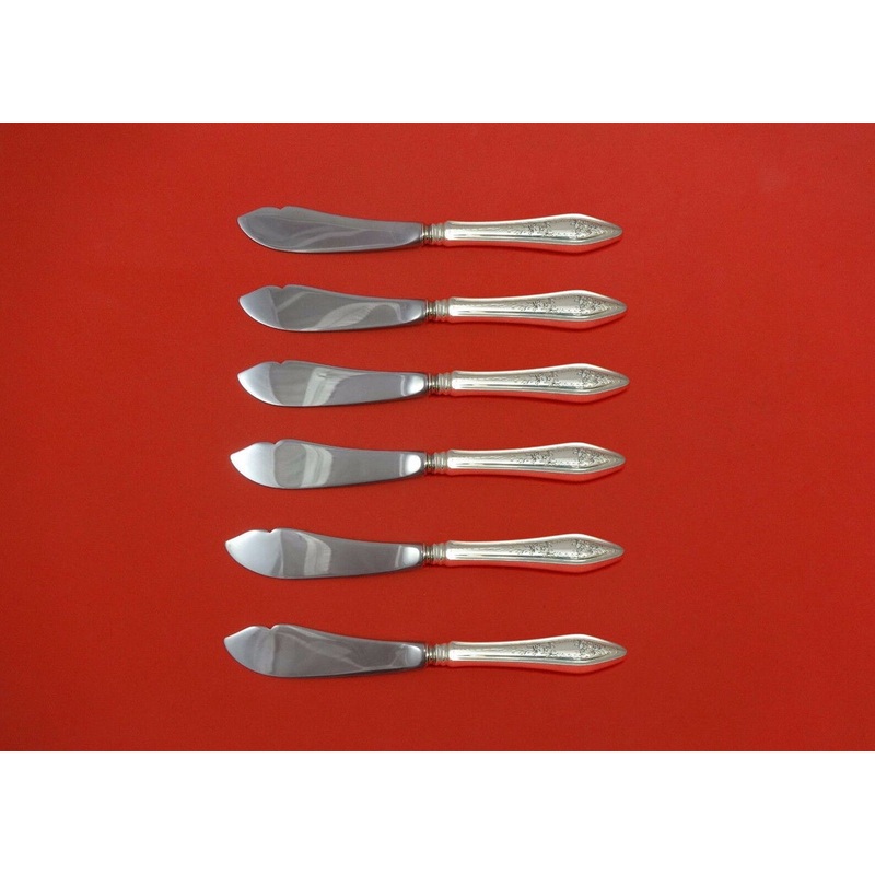 Mary Chilton Engraved #1 by Towle Sterling Trout Knife Set 6pc. HHWS  Custom
