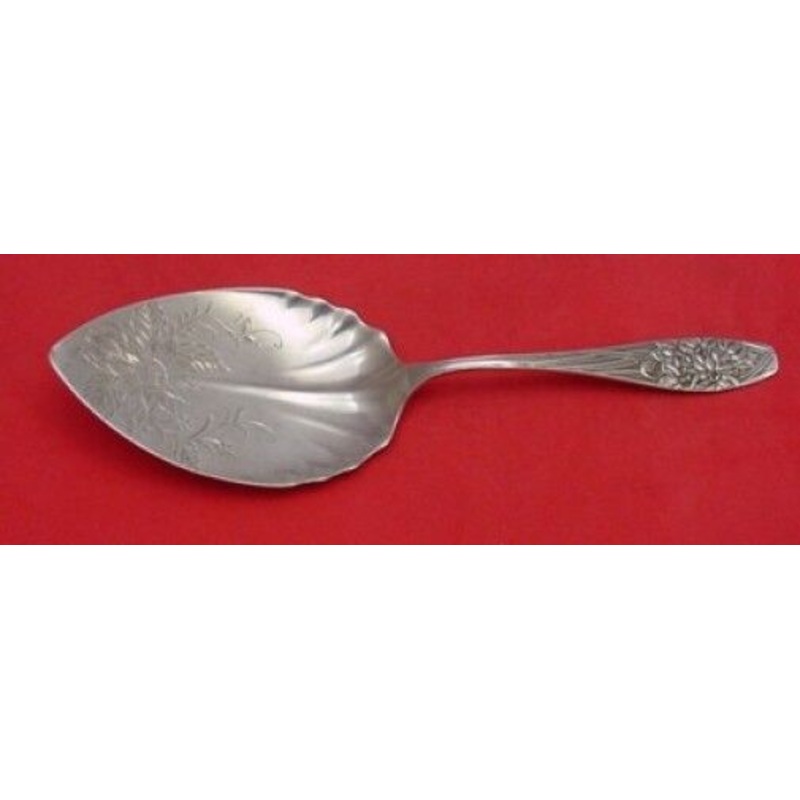 Narcissus by Frank Whiting Sterling Pie Server AS Brite-Cut 8 3/4"