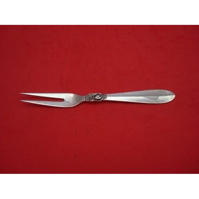 Princess Fuchsia by Frigast Sterling Pickle Fork No Spear At End of Tines 6"