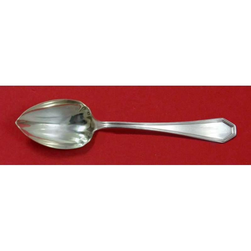 Queen Anne Plain by Dominick and Haff Sterling Grapefruit Spoon Fluted Custom