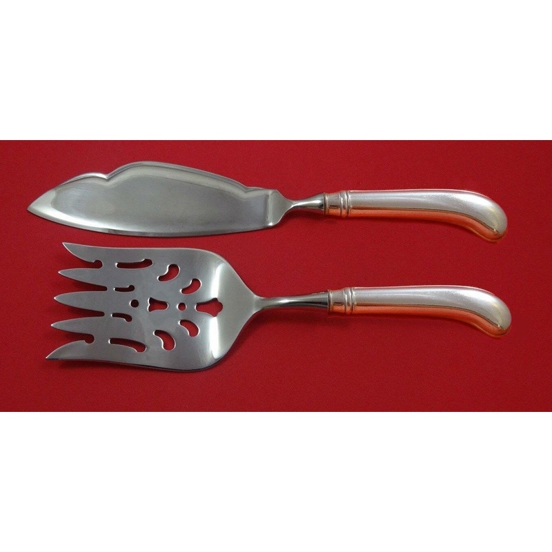 Rattail Antique by Reed Barton Dominick Haff Sterling Fish Serving Set Custom