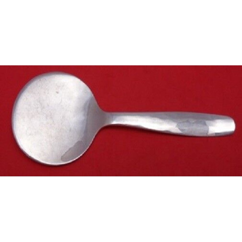 Swedish Modern By Allan Adler Sterling Petit Four Server Lightly Hammered