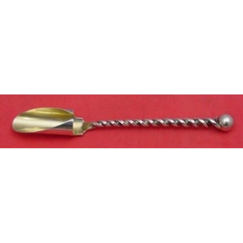 Twist & Ball by Whiting Sterling Cheese Scoop Large Gold-washed Original