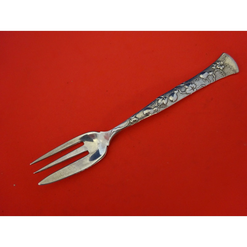 Vine by Tiffany and Co Sterling Caviar Fork 3-Tine with Gourds 6"