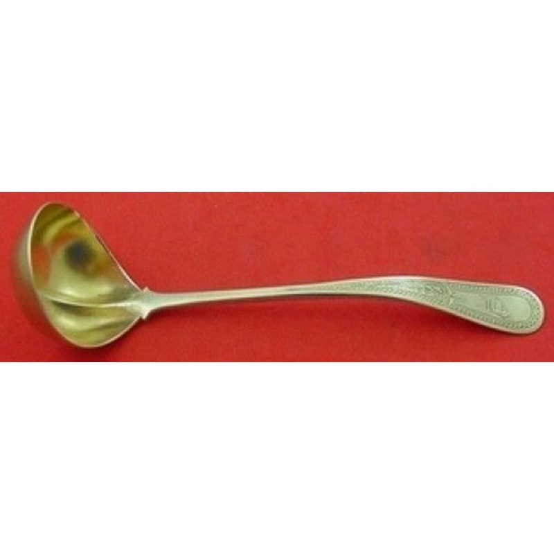 Brite Cut Dominick & Haff Sterling Sauce Ladle Gold-washed