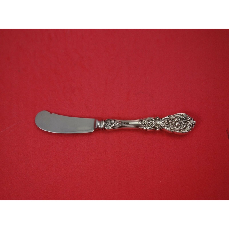 Francis I by Reed and Barton New Script Sterling Butter Spreader HH Paddle Notch