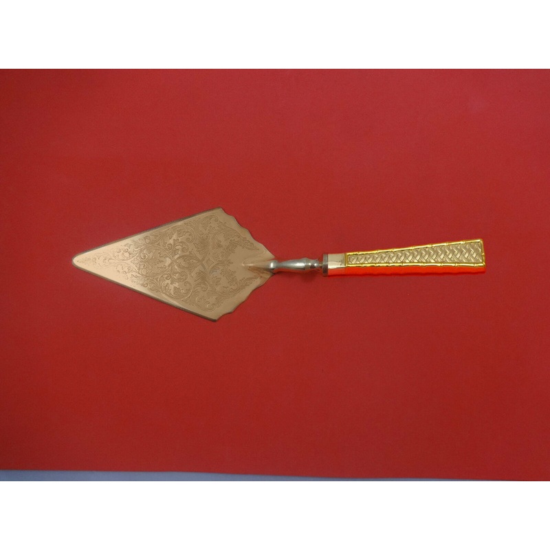 Golden Tradewinds by International Sterling Pastry Server Fancy Vermeil Custom