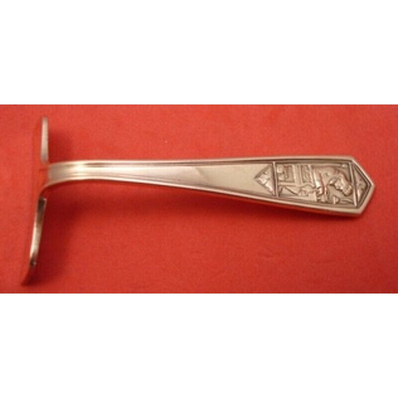 King and Queen Design by Tiffany and Co Copper Baby Food Pusher Bent Rare Sample