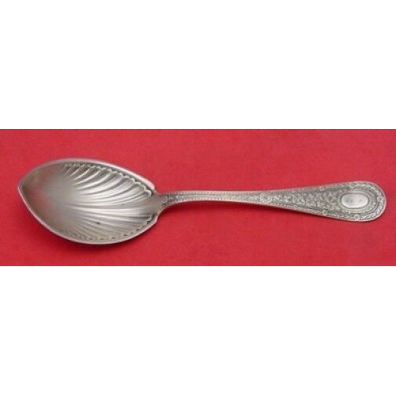 Laureate by Whiting Sterling Preserve Spoon Fluted 7"