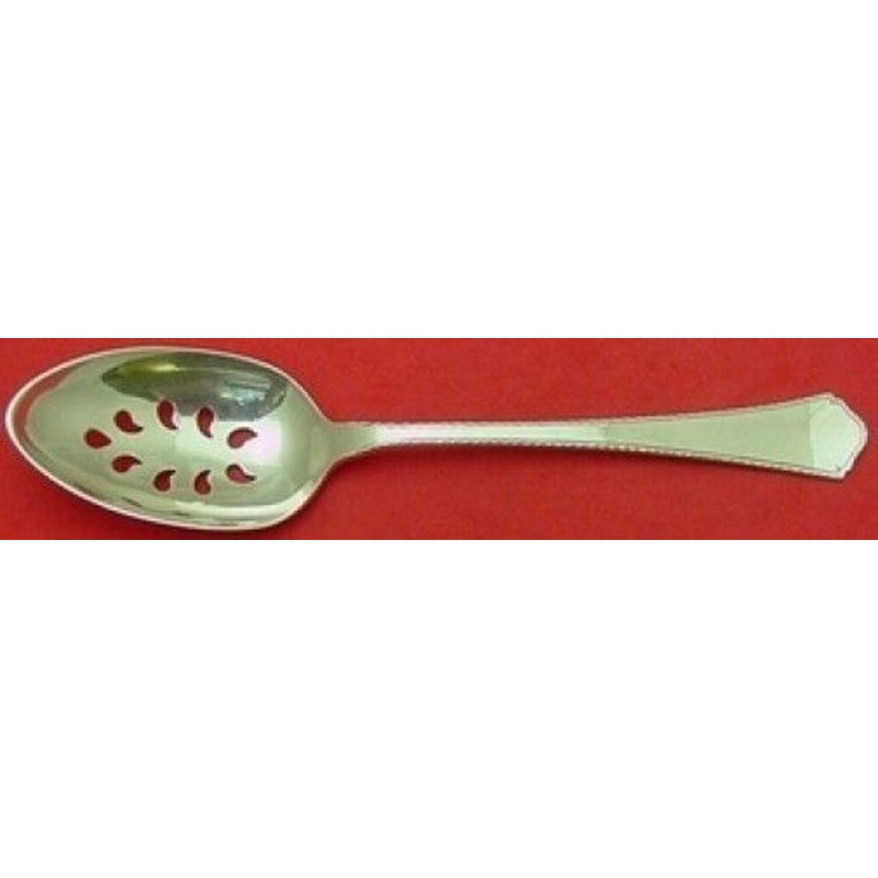 Le Moderne by Wallace Sterling Serving Spoon Pierced 9-Hole Custom Made 8 1/4"
