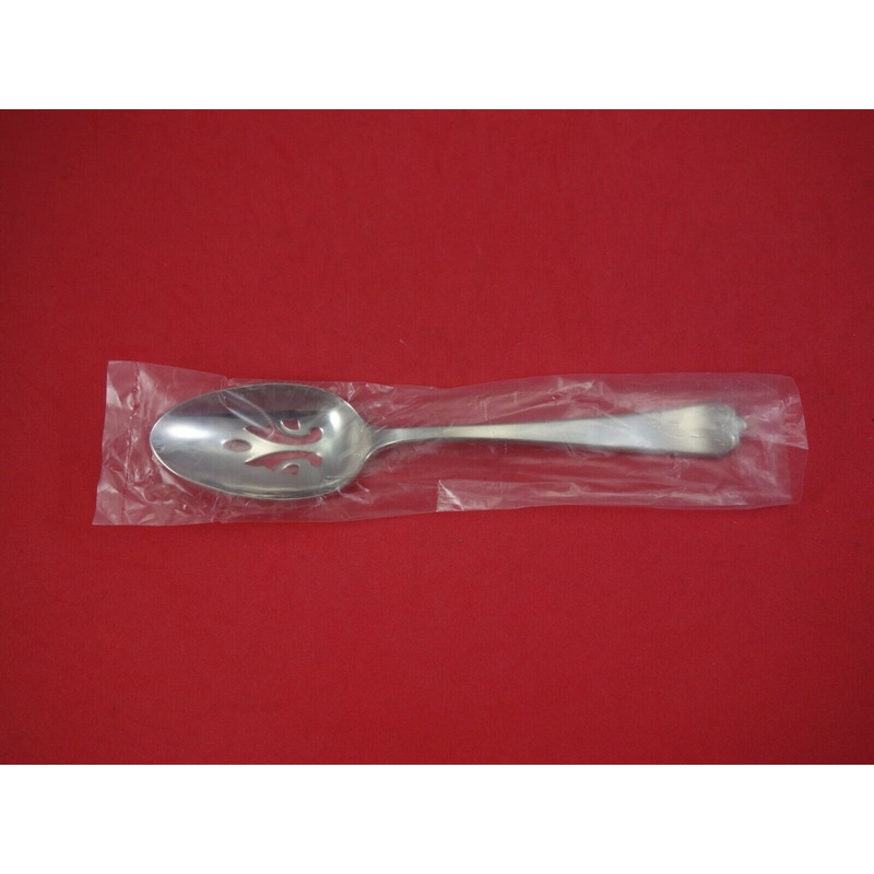 Lotus by Wallace Stainless Steel Serving Spoon Pierced 8 3/4" New
