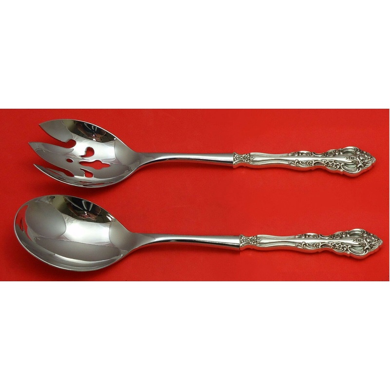 Michelangelo by Oneida Sterling Salad Serving Set 2pc HHWS Custom Made
