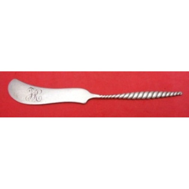 Oval Twist by Whiting Sterling Butter Spreader Flat Handle 5 1/4" Serving