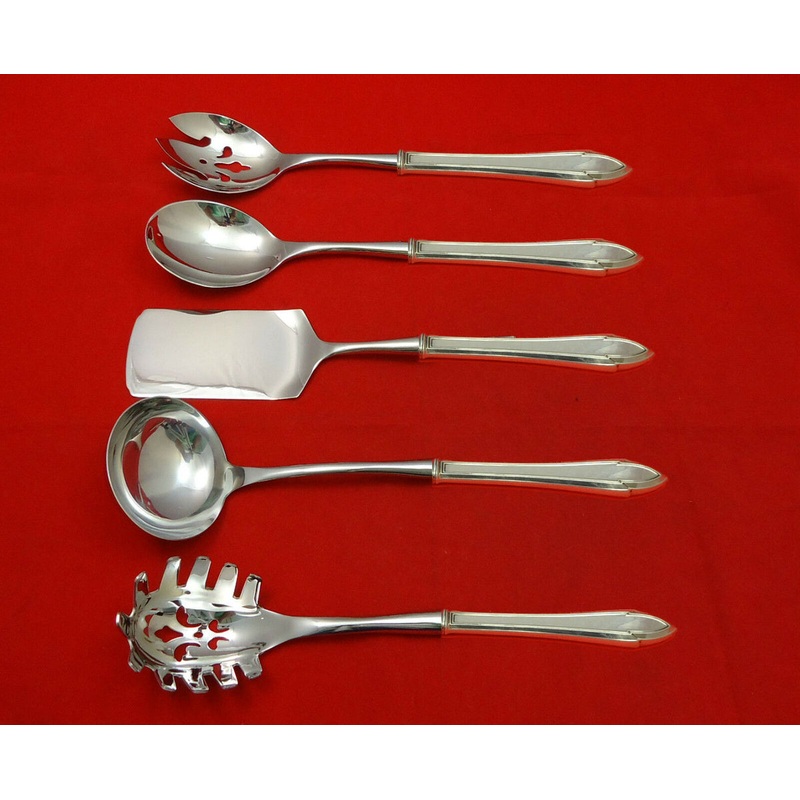 Queen Elizabeth by Dominick & Haff Sterling Hostess Set 5pc HHWS  Custom Made