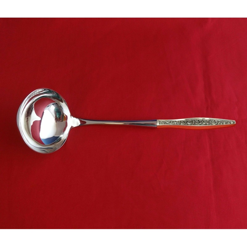 RENAISSANCE SCROLL BY REED & BARTON STERLING SOUP LADLE HHWS CUSTOM MADE 10 1/2"
