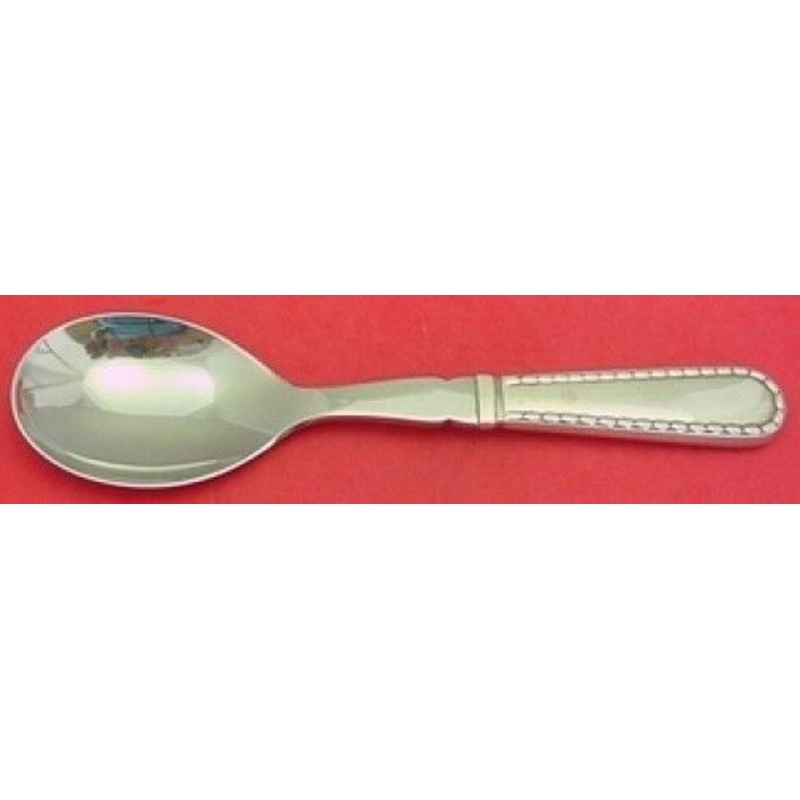 Rope by Georg Jensen Sterling Preserve Spoon Hollow Handle w/Stainless 7 1/2"