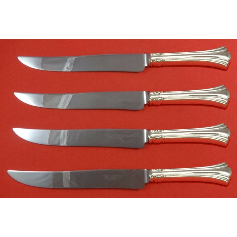 Eighteenth Century by Reed Barton Sterling Steak Knife Set Texas Sized Custom