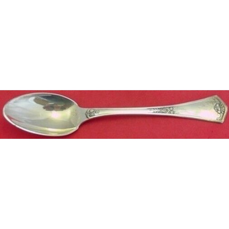Empire - Fan, Man On Back by Tetard Freres Sterling Coffee Spoon 5 3/4"