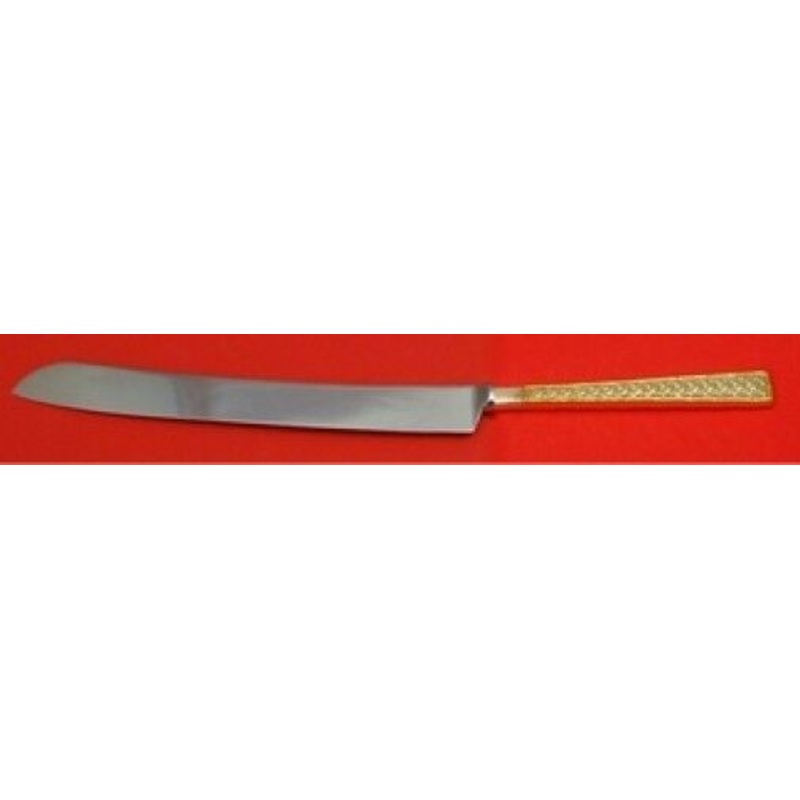 Golden Tradewinds by International Sterling Wedding Cake Knife Custom HHWS  12"