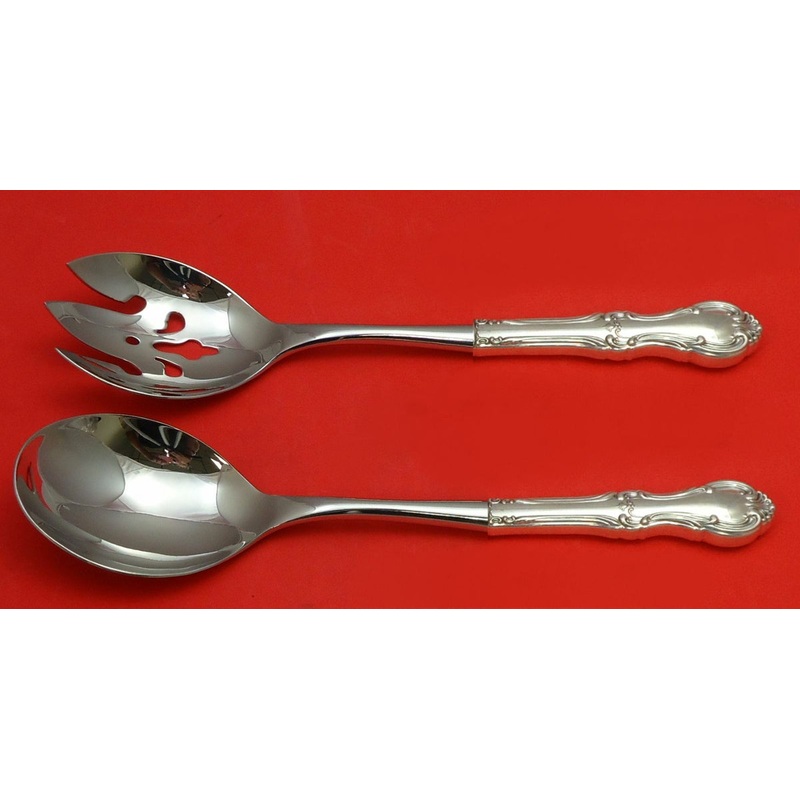 Joan of Arc by International Sterling Salad Serving Set 2pc HHWS Custom Made
