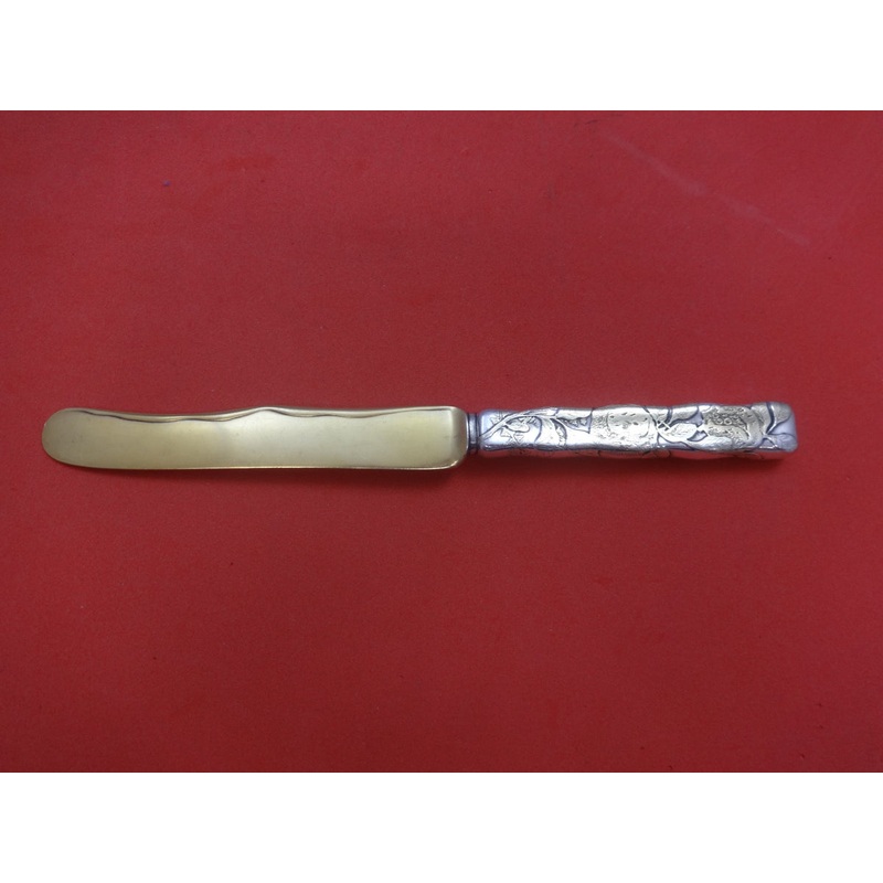 Lap Over Edge Acid Etched by Tiffany & Co. Sterling Breakfast Knife w/Apples GW