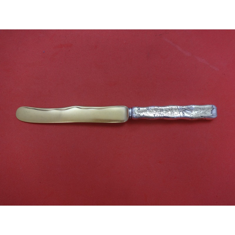 Lap Over Edge Acid Etched by Tiffany & Co. Sterling Breakfast Knife w/Grapes Gw