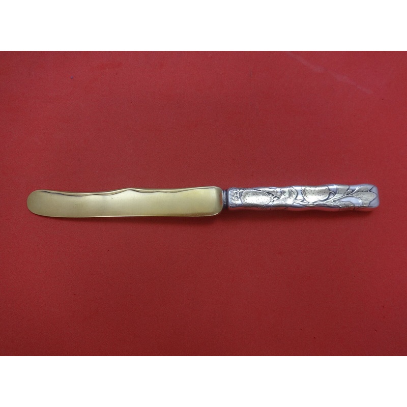Lap Over Edge Acid Etched by Tiffany & Co. Sterling Breakfast Knife w/Pears GW