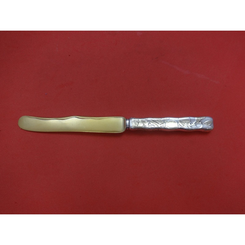 Lap Over Edge Acid Etched by Tiffany & Co. Sterling Breakfast Knife w/Plums