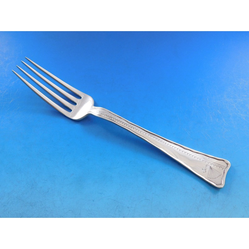 Lap Over Edge Etched by Tiffany & Co. Sterling Dinner Fork Fan 8"