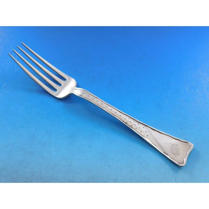 Lap Over Edge Etched by Tiffany & Co. Sterling Dinner Fork Turtle