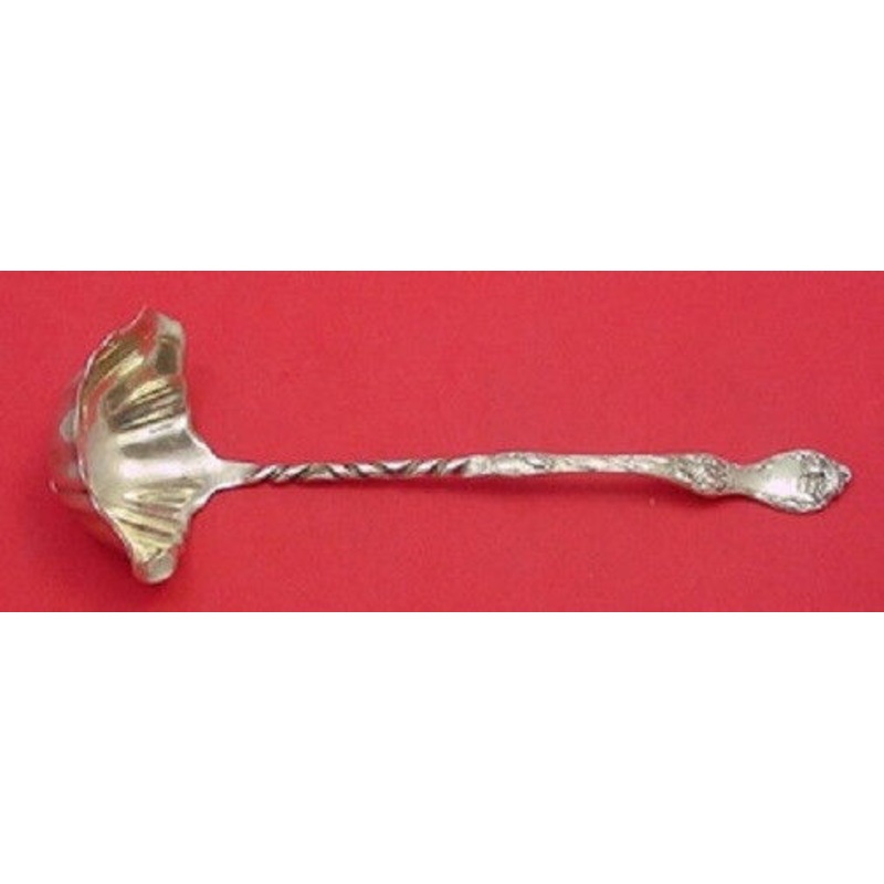 Les Cinq Fleurs by Reed & Barton Sterling Bouillon Ladle Twisted Handle 2 Spouts