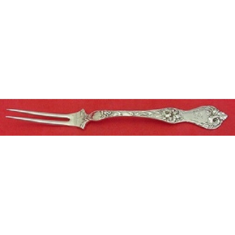 Les Cinq Fleurs by Reed & Barton Sterling Spinach Fork Custom Made 7 1/4"