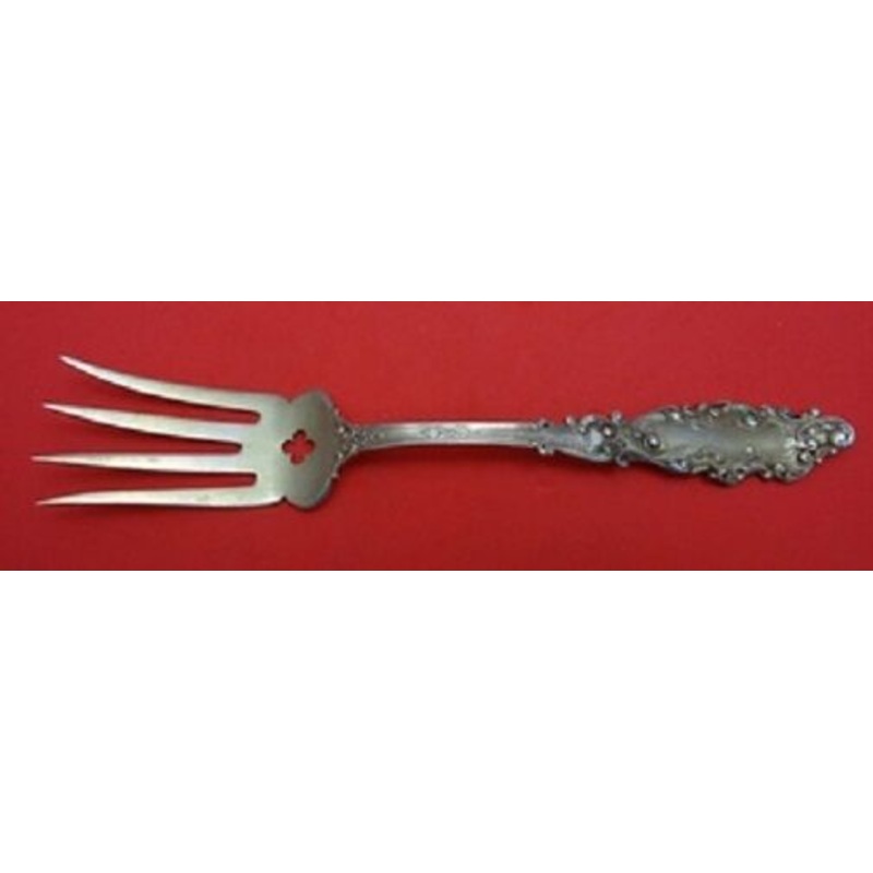 Luxembourg by Gorham Sterling Beef Fork w/Chipped Enamel Light Vermeil 6 3/4"