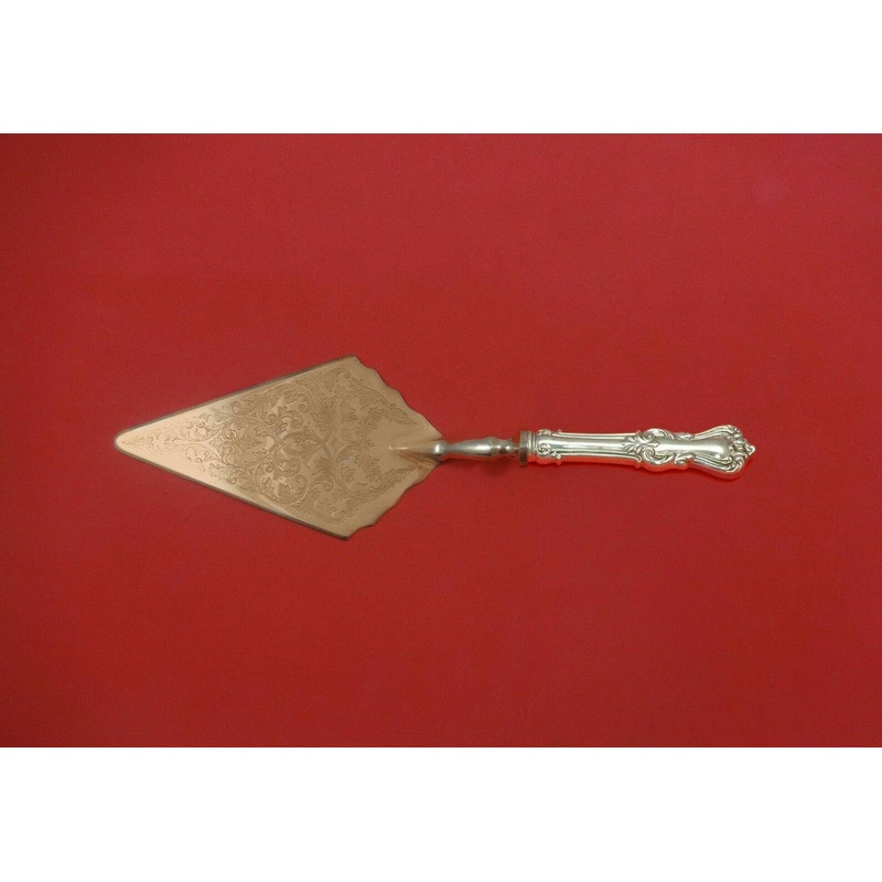 Marlborough by Reed & Barton Sterling Pastry Server Fancy Vermeil HH Custom Made