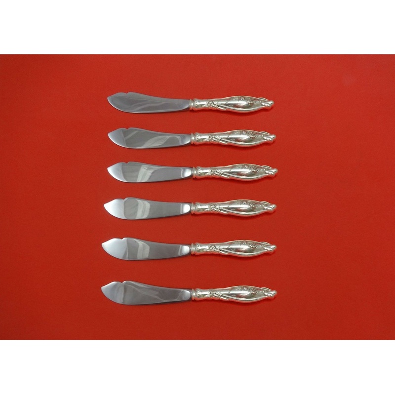 Mille Fleurs by International Sterling Trout Knife Set 6pc. HHWS  Custom 7 1/2"