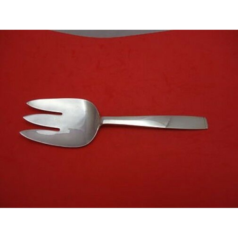 Pattern Unknown by Porter Blanchard Sterling Salad Serving Fork Heavy 10 1/4"