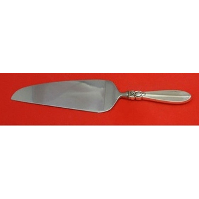 Princess Fuchsia by Frigast Sterling Pie Server HH w/Stainless Custom 10 1/2"