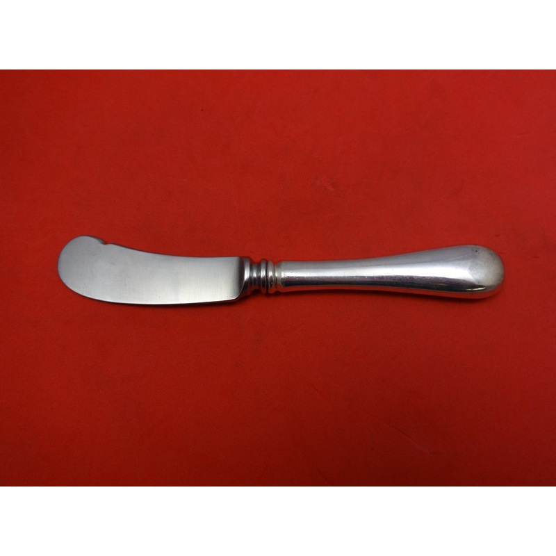 Round by Old Newbury Crafters Onc Sterling Butter Spreader HH w/Notched Paddle