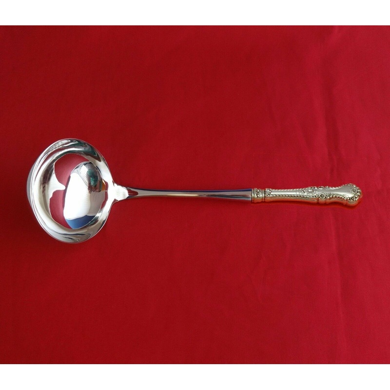 English Rose by Durgin Sterling Soup Ladle HHWS  Custom Made 10 1/2"