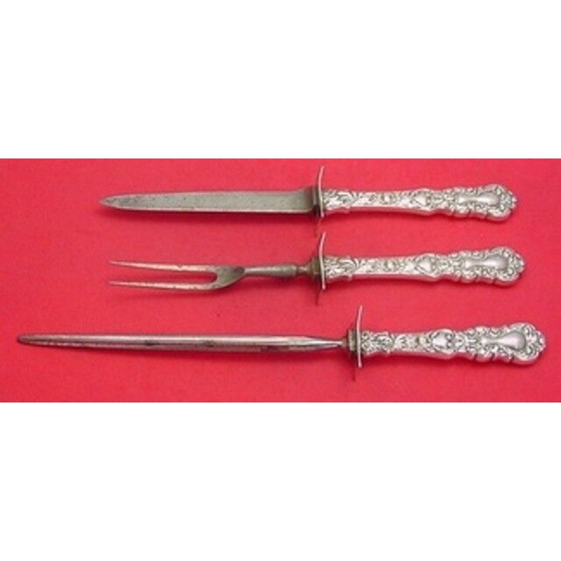 Imperial Chrysanthemum by Gorham Sterling Roast Carving Set 3pc