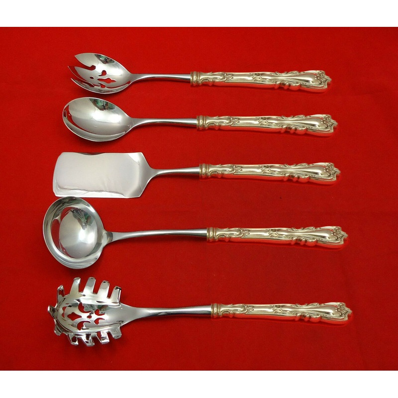 Lady Windsor aka Victoria New by Wallace Sterling Hostess Set 5pc HHWS  Custom
