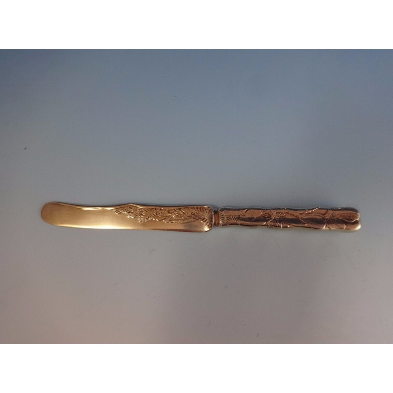 Lap Over Edge Acid Etched by Tiffany & Co. Sterling Breakfast Knife w/Fruit