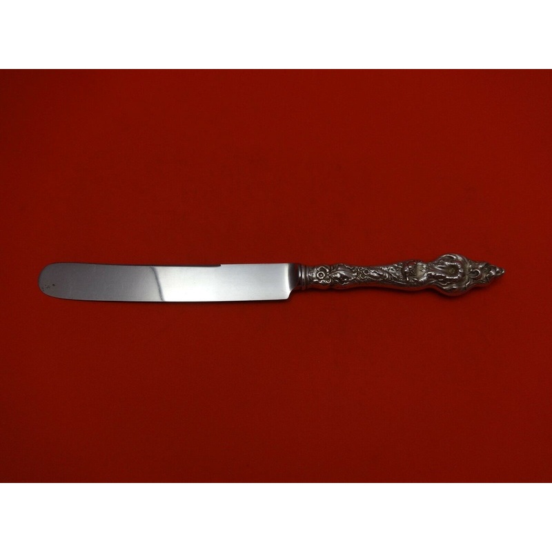 Les Six Fleurs by Reed & Barton Sterling Dinner Knife Blunt Stainless 9 5/8"